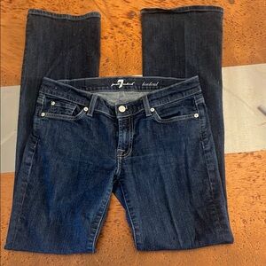 7 For All Mankind Blue Boot Cut Jeans Classic Style 33inseam